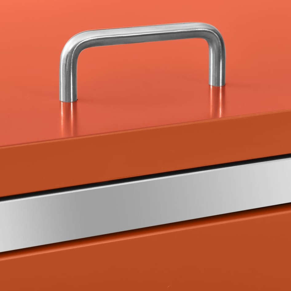 Cobertizo para tres contenedores basura acero 207x77,5x112,5