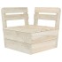 Muebles de palets de jardín 12 pzas madera de abeto