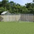 Perrera de exterior con techo acero galvanizado plata 6x6x2,5