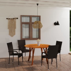 Juego de comedor para jardín 5 piezas