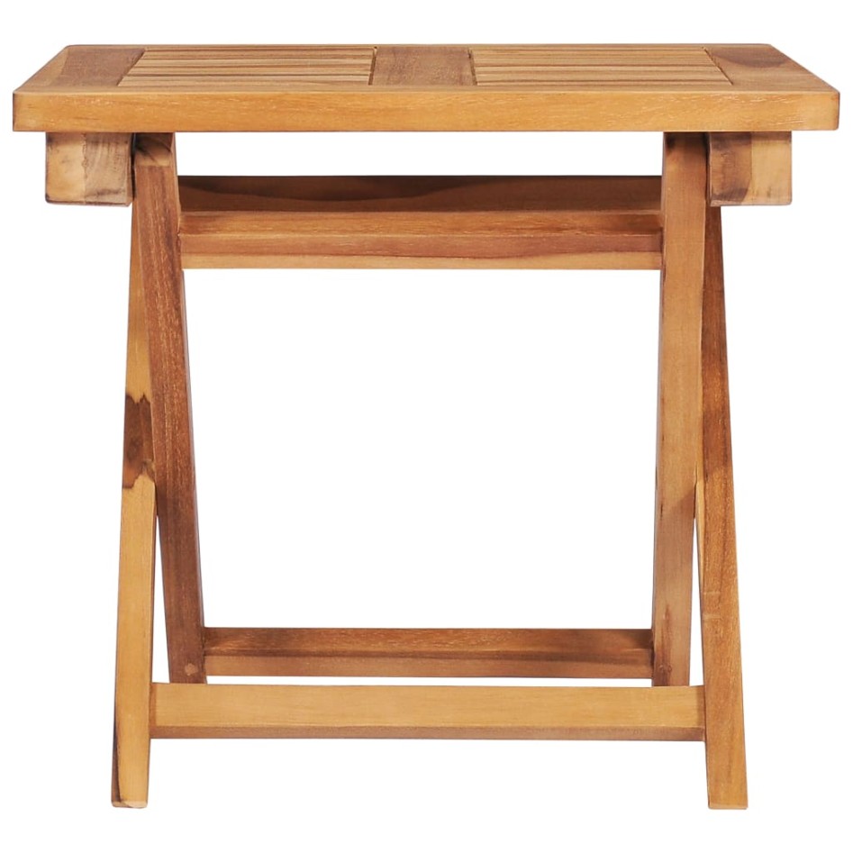 Tumbonas 2 uds con mesa madera maciza de