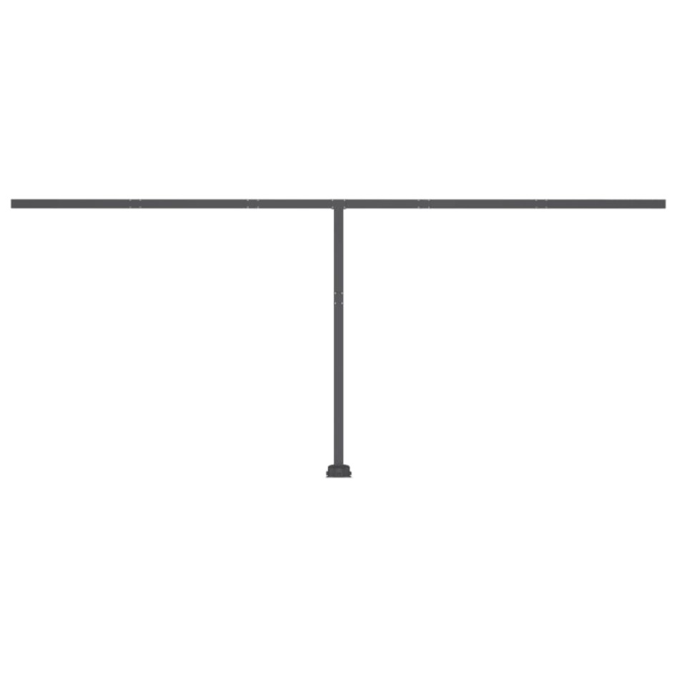 Toldo manual retráctil con LED azul y blanco 500x300