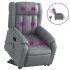 Sillón de masaje elevable eléctrico cuero sintético