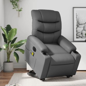 Sillón de masaje elevable eléctrico cuero sintético
