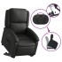 Sillón reclinable eléctrico elevable cuero auténtico