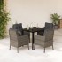 Set comedor de jardín 5 piezas con cojines ratán sintético