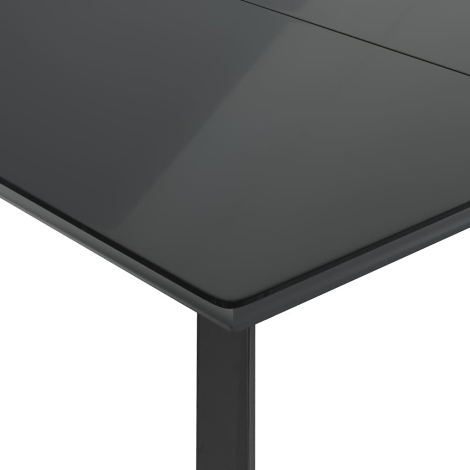 Set comedor de jardín 5 piezas con cojines ratán sintético