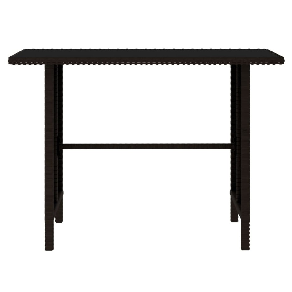 Set de muebles de jardín 4 piezas ratán sintético