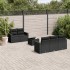 Set de sofás de jardín 6 piezas y cojines ratán sintético