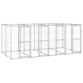 Perrera de exterior de acero galvanizado 9,68