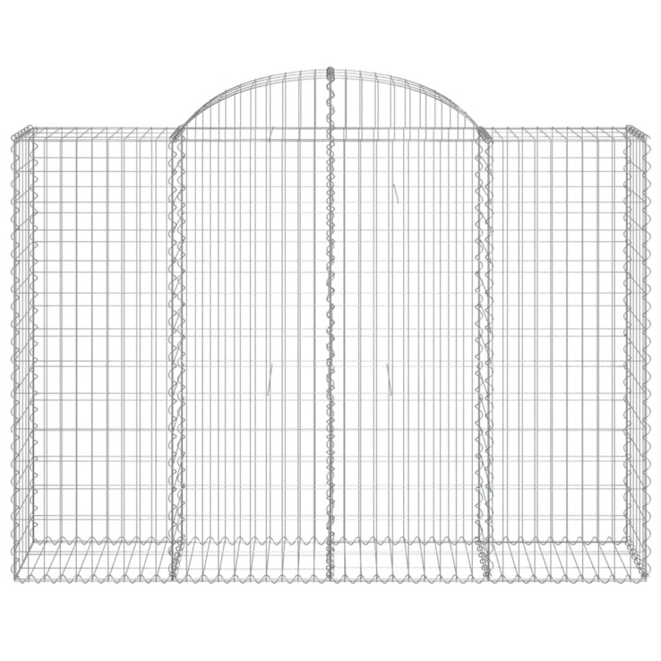 Cestas gaviones 5 uds forma de arco hierro 200x50x140/160