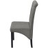 Sillas de comedor 2 unidades tela gris