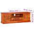 Mueble para TV madera maciza de sheesham 120x30x40