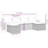 Set de muebles de jardín 6 pzas y cojines ratán sintético