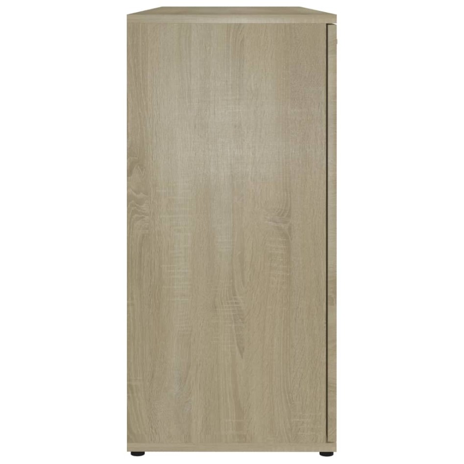 Aparador madera contrachapada color roble Sonoma 120x35x75