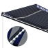 Toldo con LED y sensor de viento azul y blanco 500x300