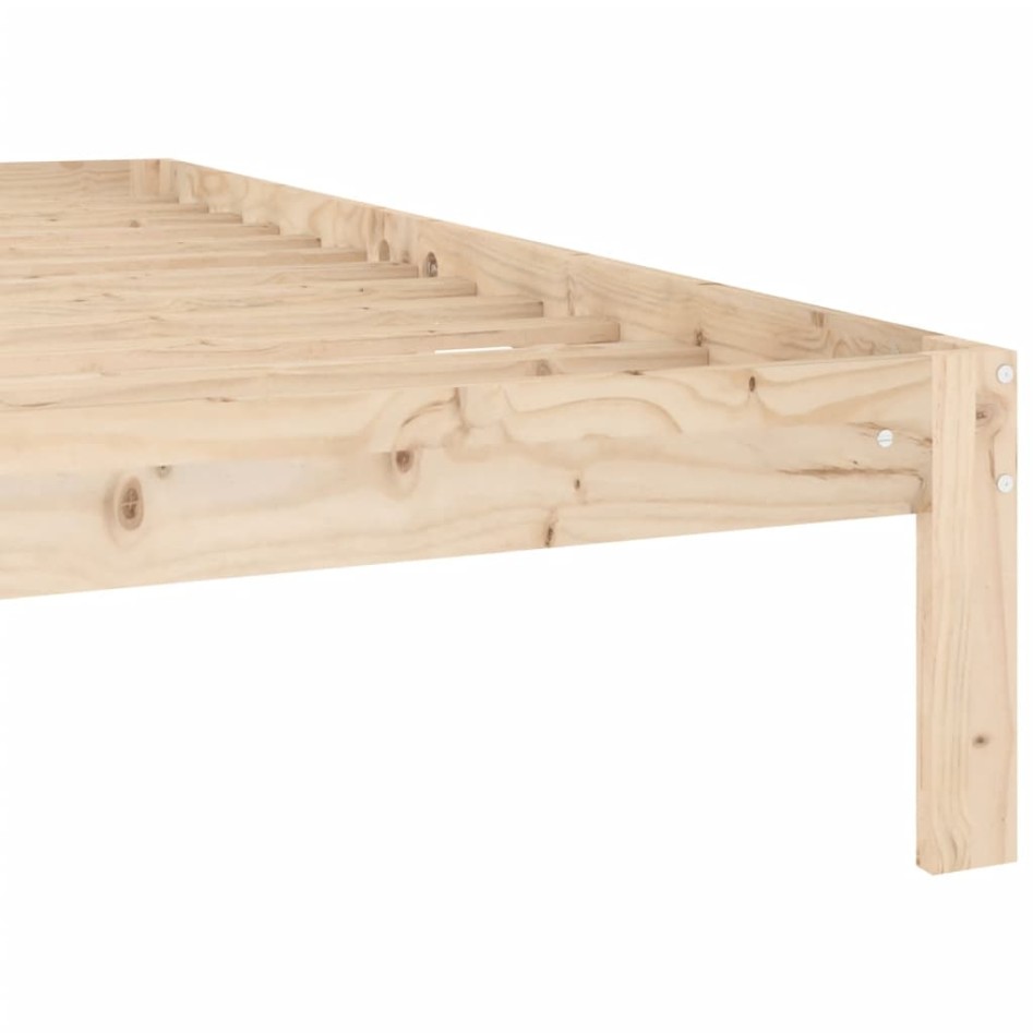 Estructura de cama de madera maciza de pino 160x200