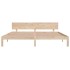 Estructura de cama madera maciza de pino 200x200