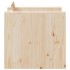 Juego de muebles de jardín 2 piezas madera maciza de