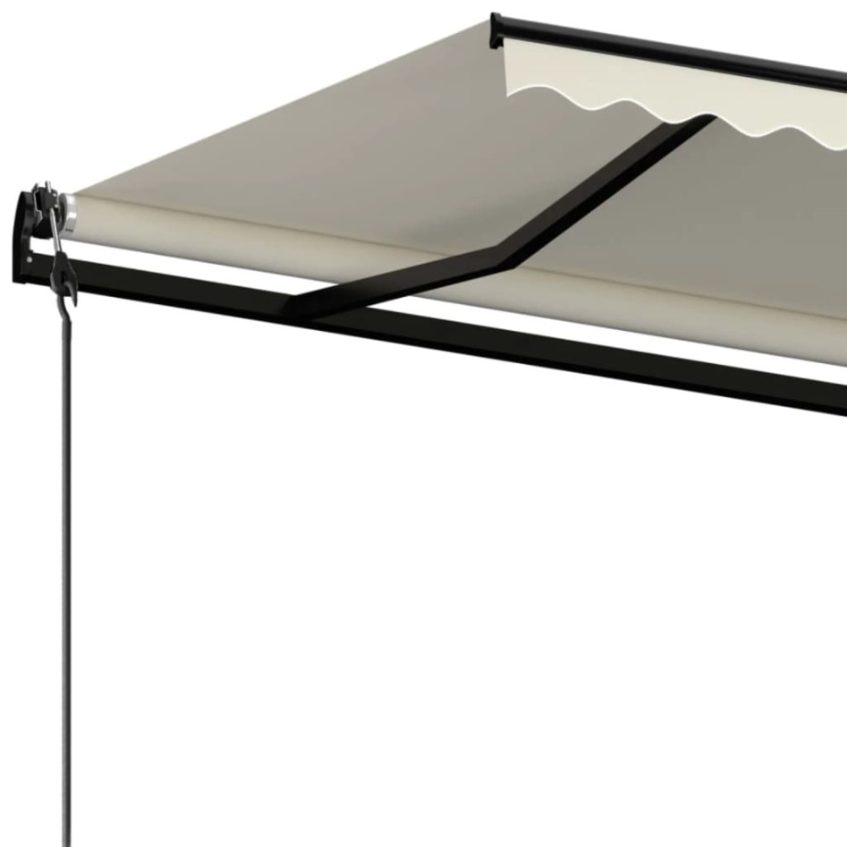 Toldo retráctil automático crema 500x350