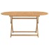 Juego de comedor de jardín 9 piezas madera maciza de
