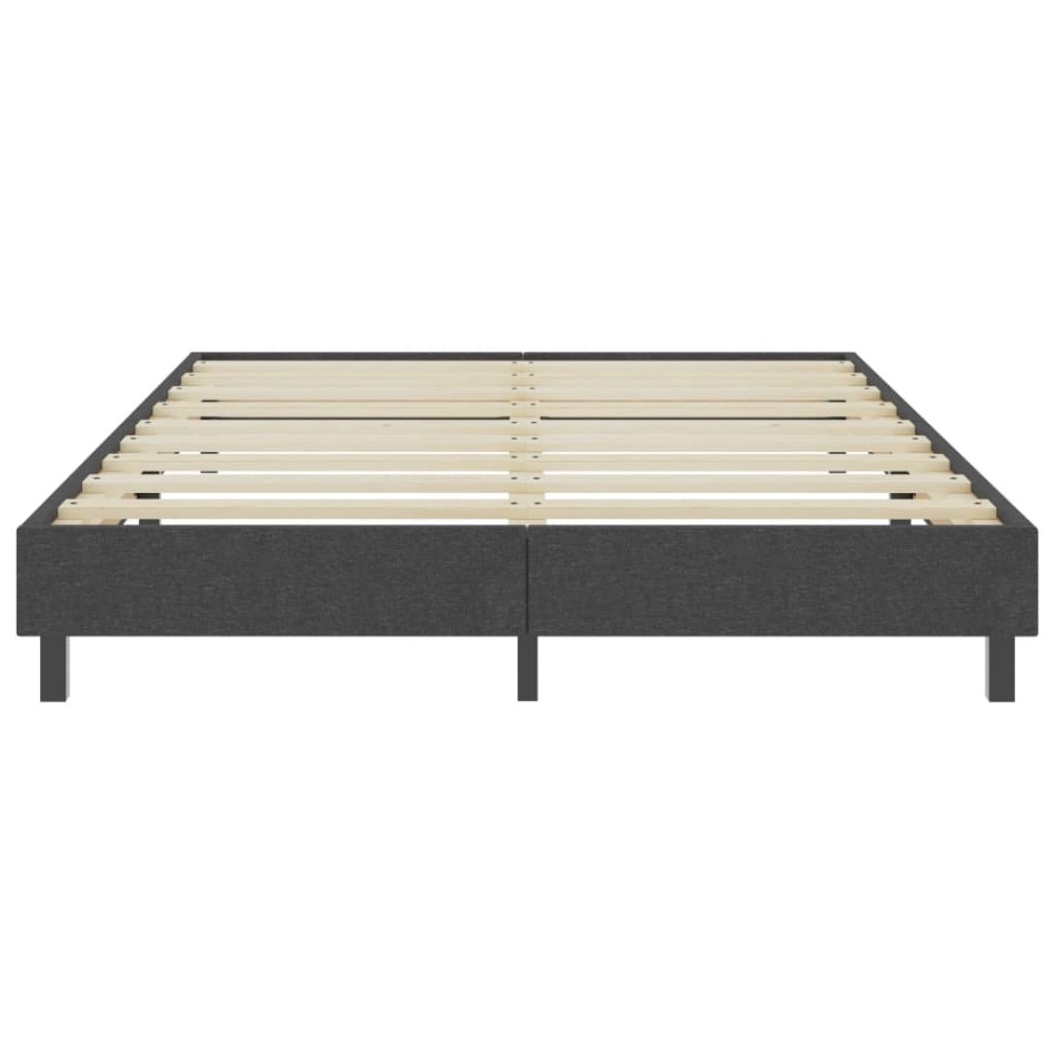 Estructura de cama Box Spring tela gris 180x200