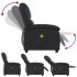 Sillón reclinable de masaje eléctrico cuero auténtico