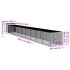 Gallinero con corral acero galvanizado gris 110x1017x110