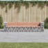 Banco jardín diseño gaviones madera abeto Douglas