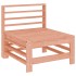 Juego de muebles de jardín 9 pzas madera maciza abeto