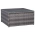 Set de muebles de jardín y cojines 5 pzas. ratán sintético