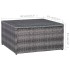 Set de muebles de jardín y cojines 5 pzas. ratán sintético