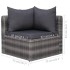 Set de muebles de jardín y cojines 5 pzas. ratán sintético
