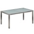Set de comedor de jardín 7 pzs y cojines ratán sintético