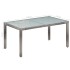 Set de comedor de jardín 7 pzs y cojines ratán sintético