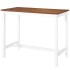 Set mesa y sillas de bar 5 piezas madera maciza marrón y