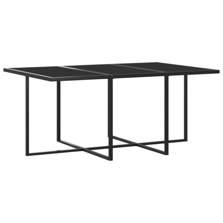 Set de comedor para jardín 11 pzas cojines ratán sintético