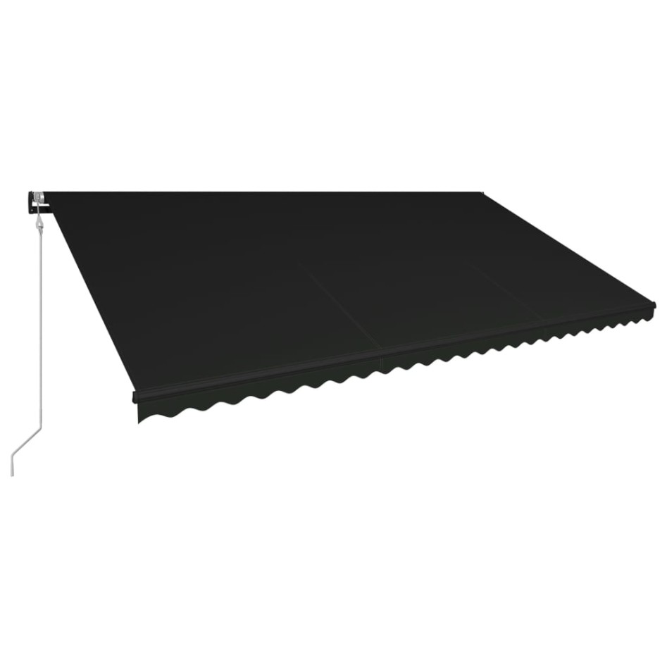 Toldo retráctil automático gris antracita 600x300