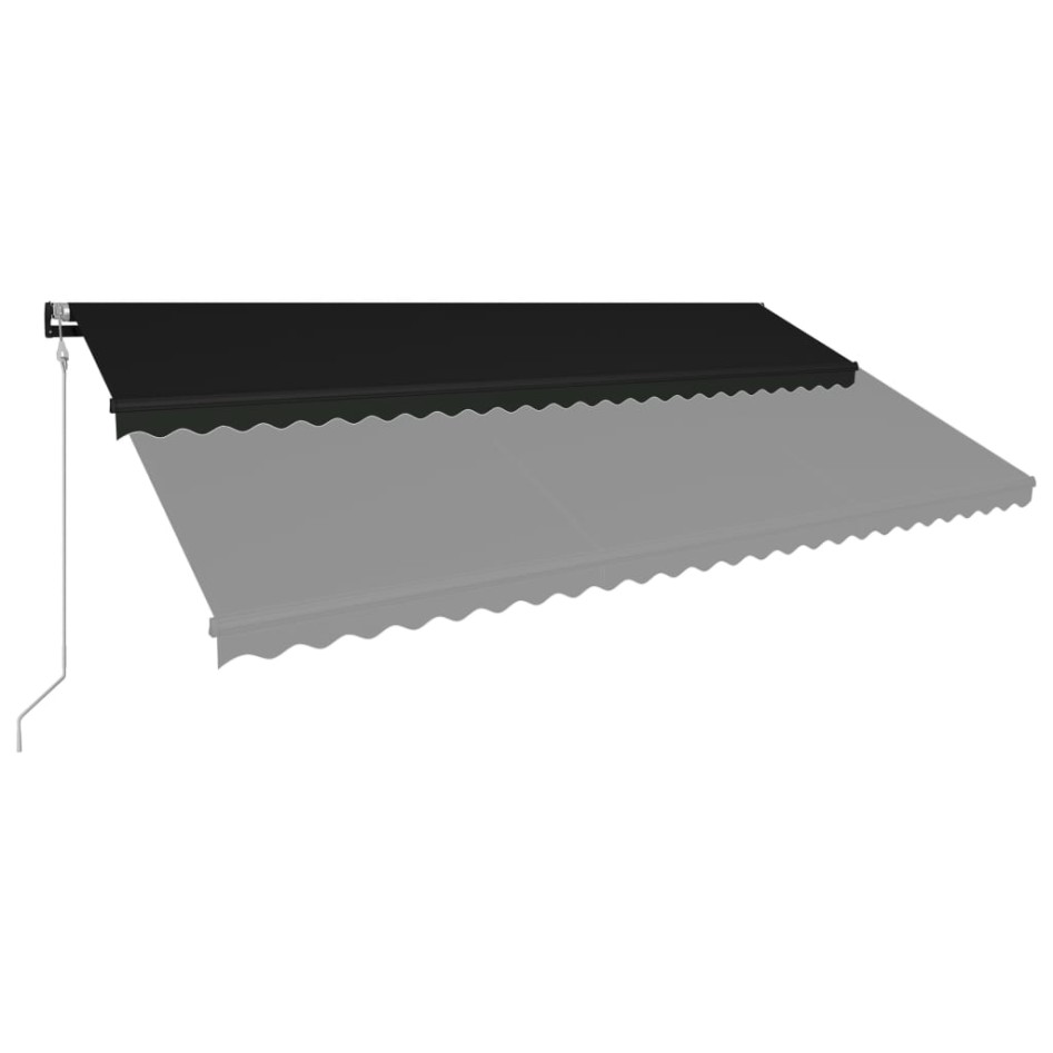 Toldo retráctil automático gris antracita 600x300