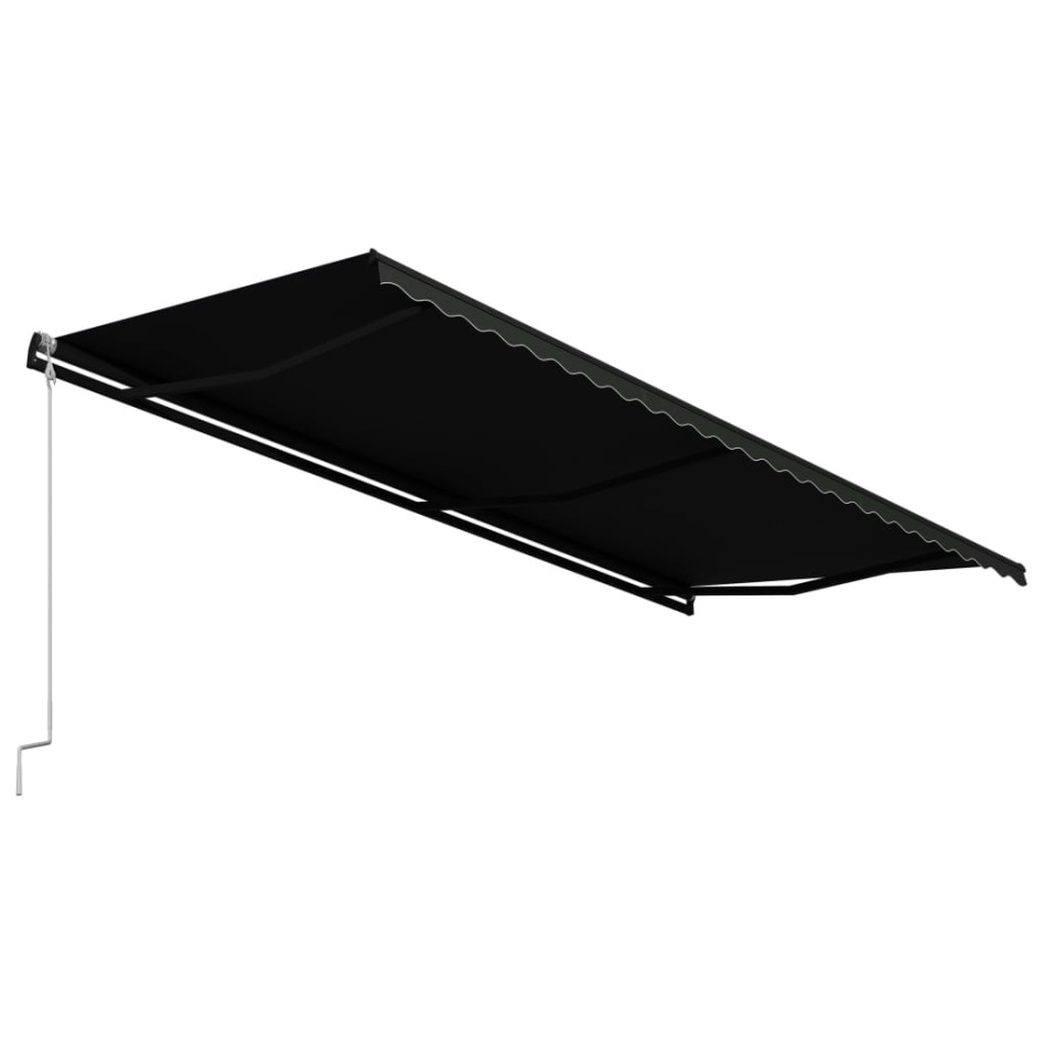 Toldo retráctil automático gris antracita 600x300