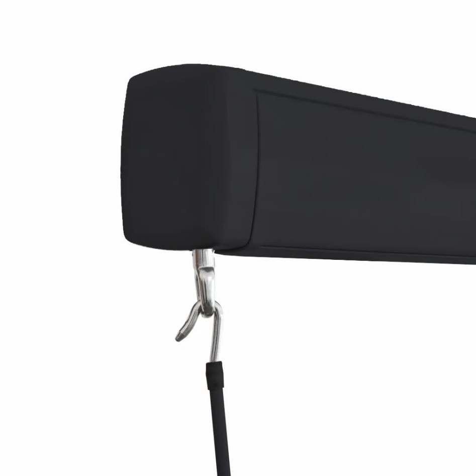 Toldo de carrete manual azul y blanco 400x300