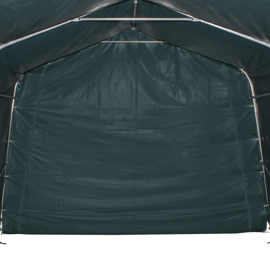 Carpa para ganado desmontable PVC verde oscuro 550g/m²