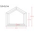 Carpa para ganado desmontable PVC verde oscuro 550g/m²