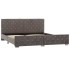 Estructura de cama de terciopelo gris 180x200