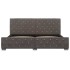 Estructura de cama de terciopelo gris 180x200