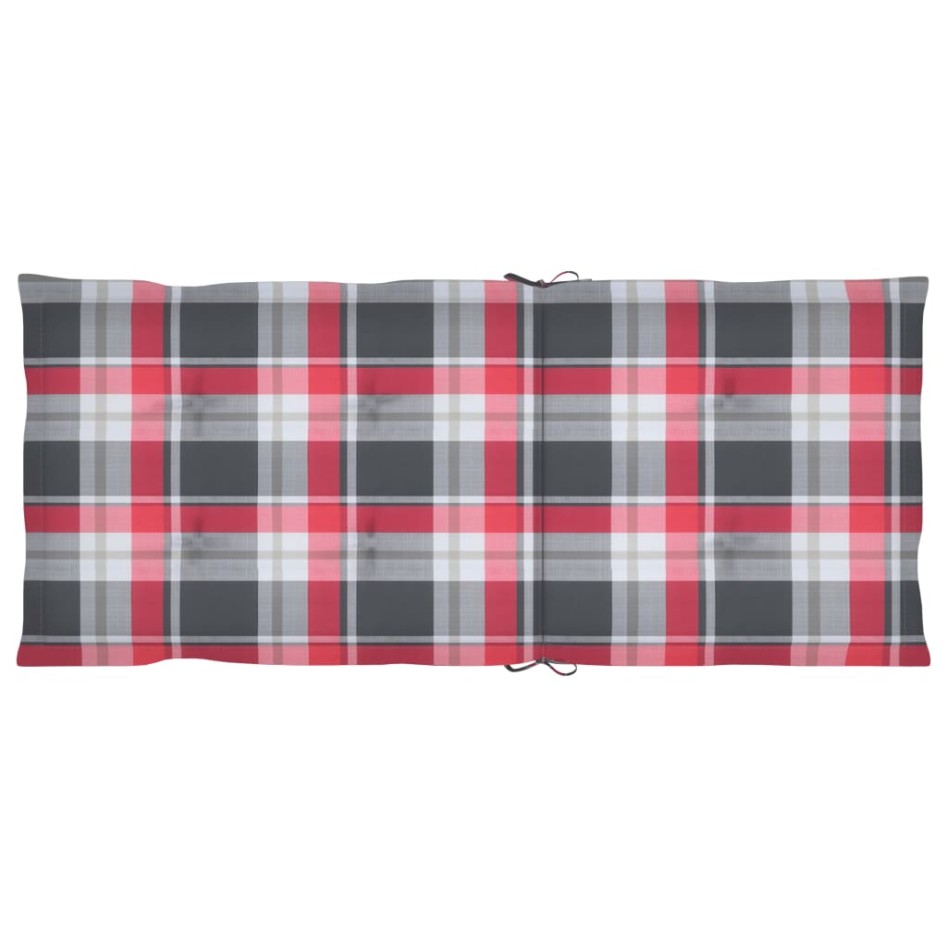 Sillas de jardín 4 uds madera maciza teca cojines cuadros