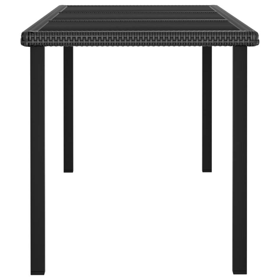Conjunto de comedor de jardín 9 piezas ratán sintético