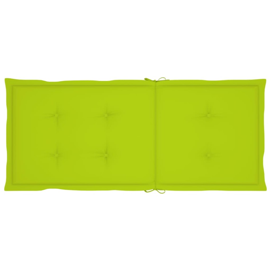 Sillas de jardín 4 uds madera maciza teca cojines verde