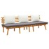 Sofá de jardín madera de acacia maciza 200x65