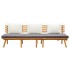 Sofá de jardín madera de acacia maciza 200x65